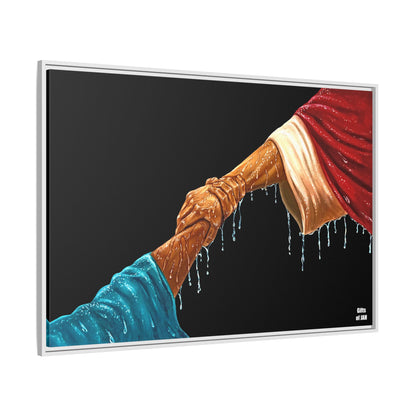 Keep Your Eyes on Him Framed Canvas
