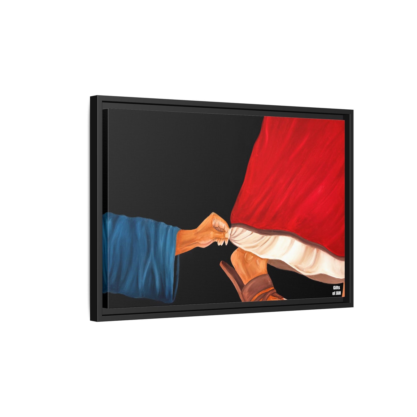 Faith's Silent Surrender Matte Canvas Framed Art