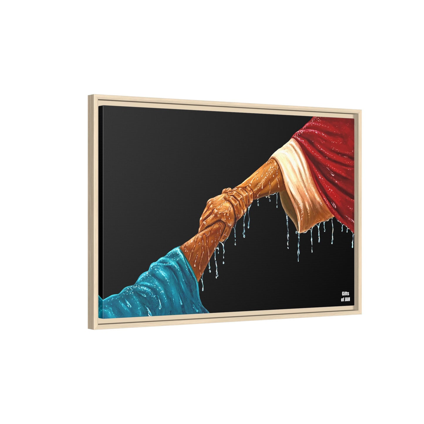Keep Your Eyes on Him Matte Canvas Framed Art
