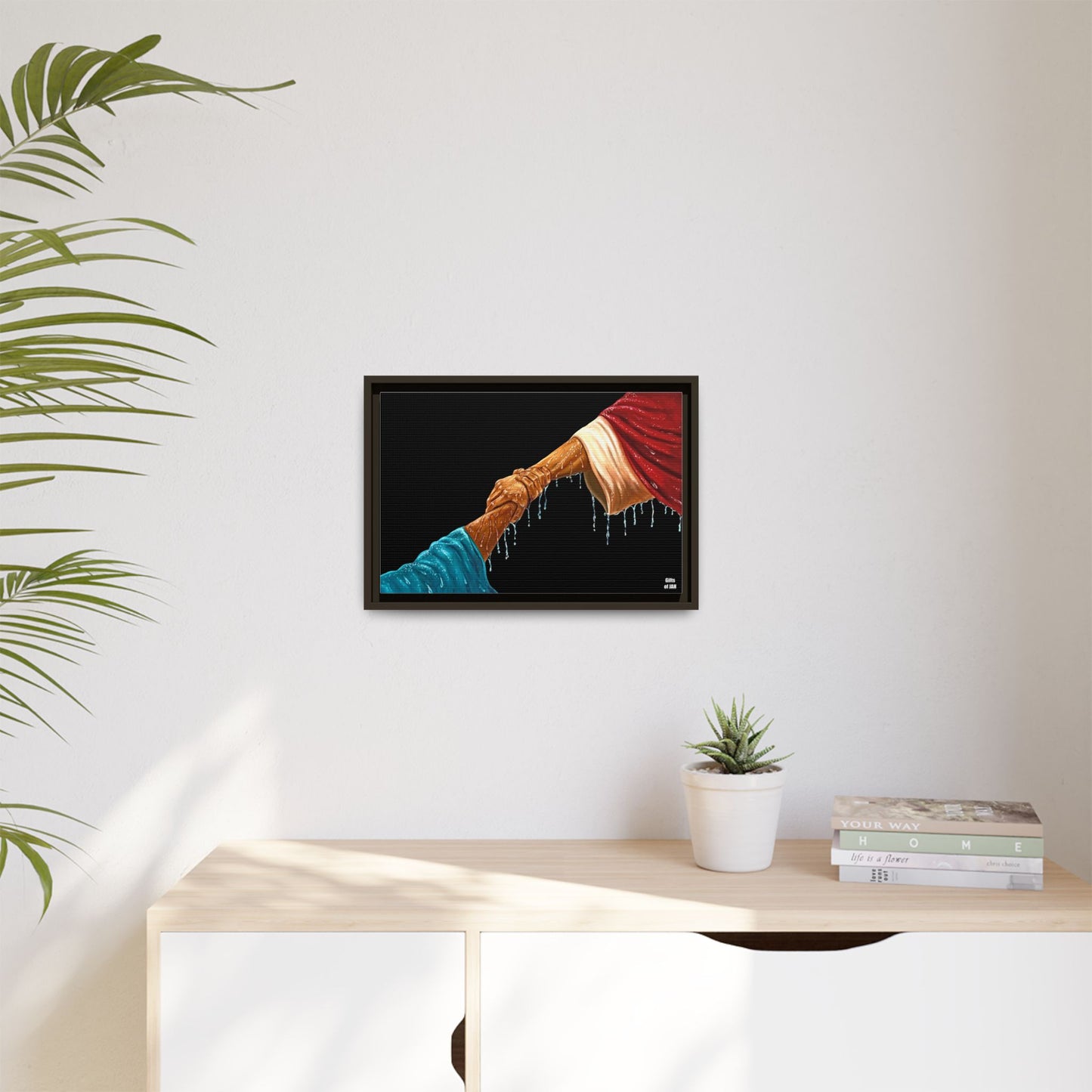 Keep Your Eyes on Him Matte Canvas Framed Art