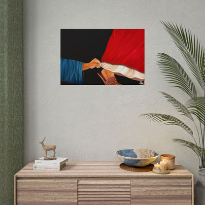 Faith's Silent Surrender Rolled Art Print