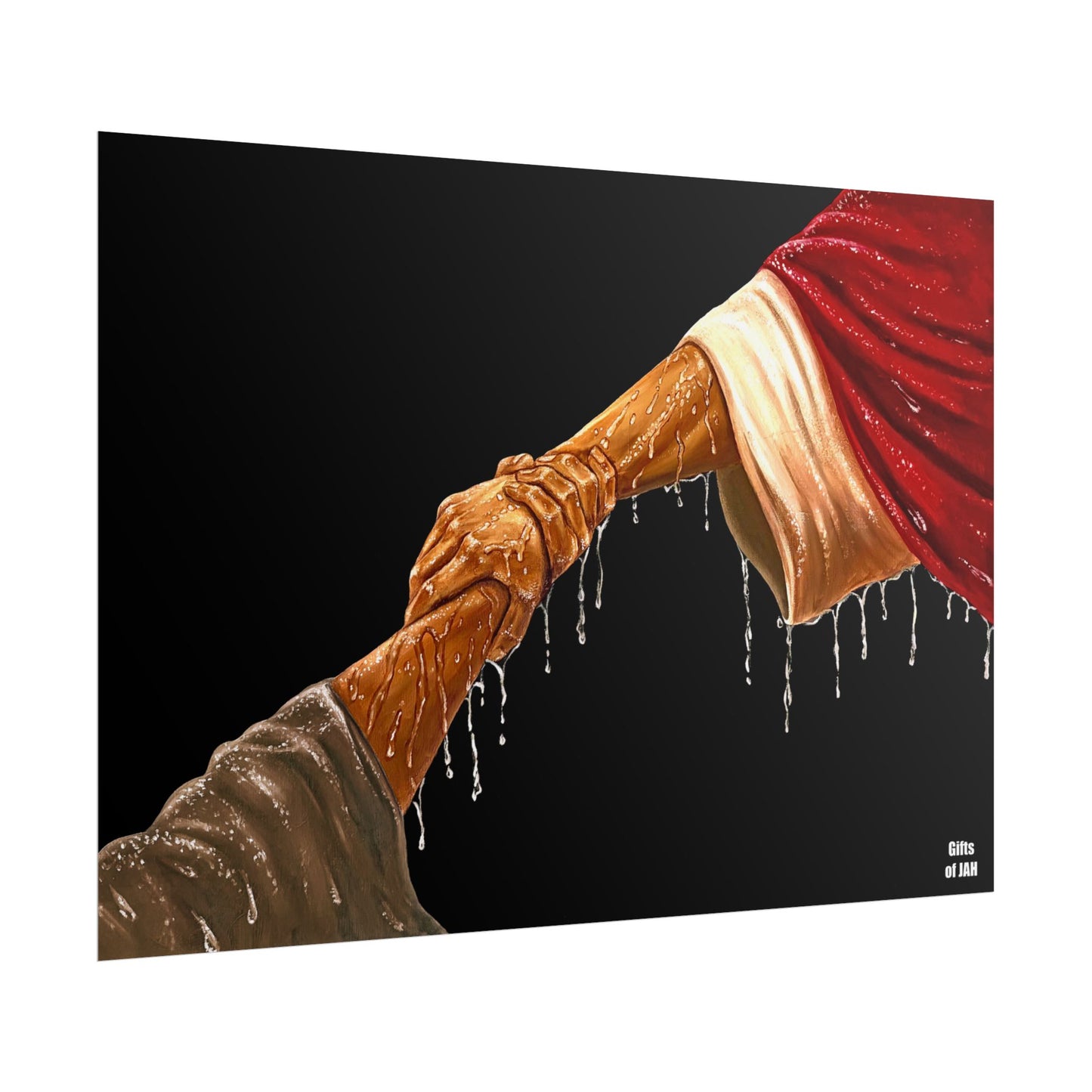 Copy of Copy of Faith's Silent Surrender Rolled Semi-Glossy Art Print