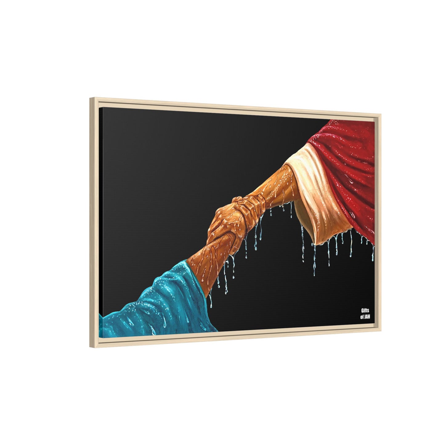 Keep Your Eyes on Him Matte Canvas Framed Art