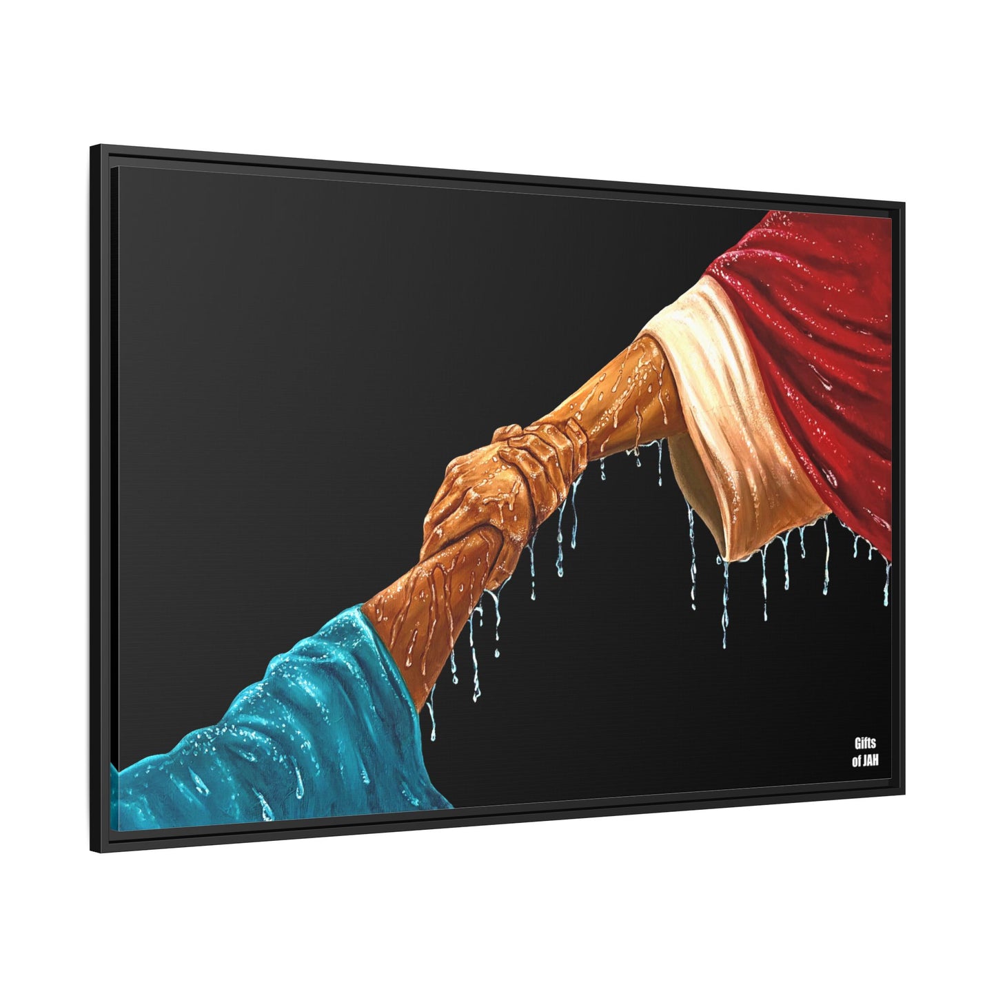 Keep Your Eyes on Him Matte Canvas Framed Art
