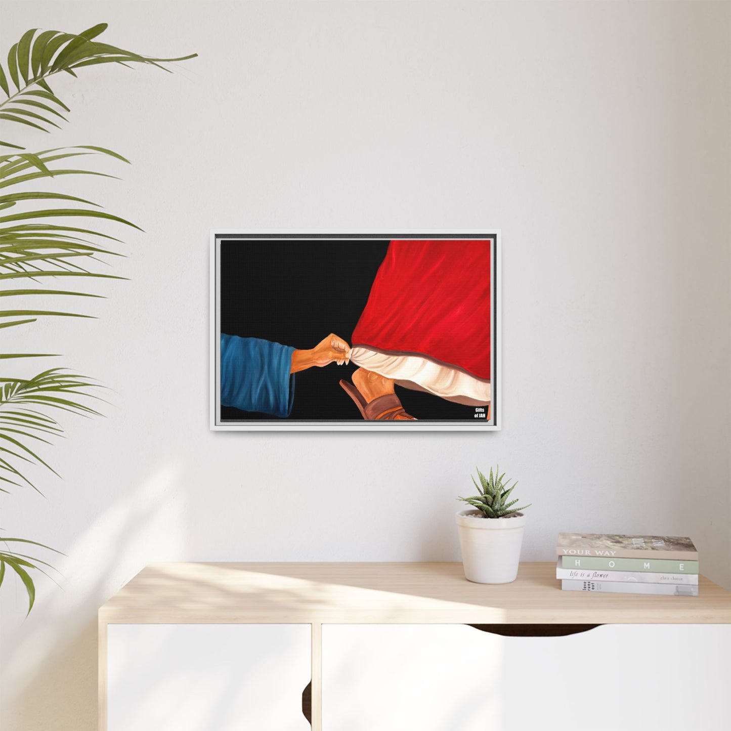 Faith's Silent Surrender Matte Canvas Framed Art
