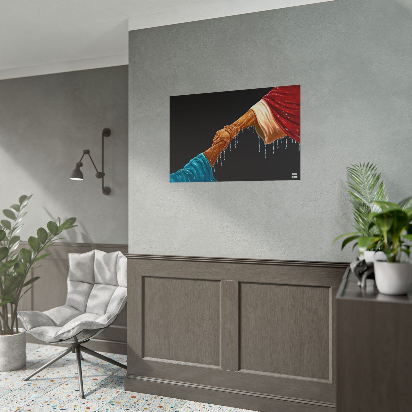 Keep Your Eyes On Him Rolled Semi-Glossy Art Print