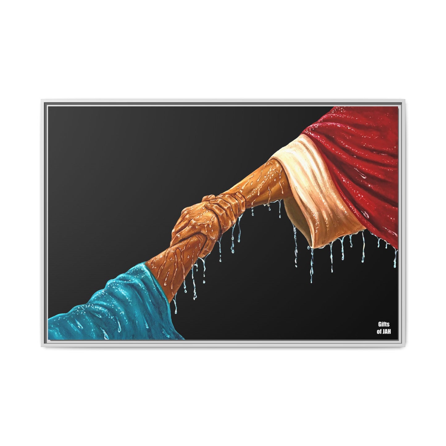 Keep Your Eyes on Him Matte Canvas Framed Art