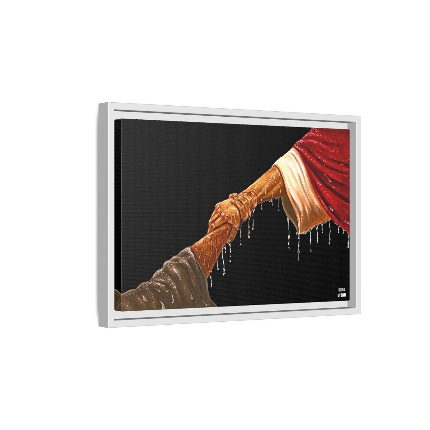 Keep Your Eyes on Him (Brown) Matte Canvas Framed Art