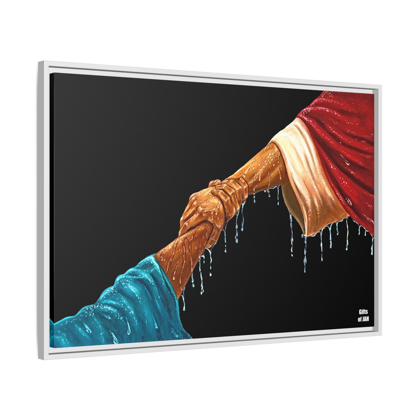 Keep Your Eyes on Him Matte Canvas Framed Art