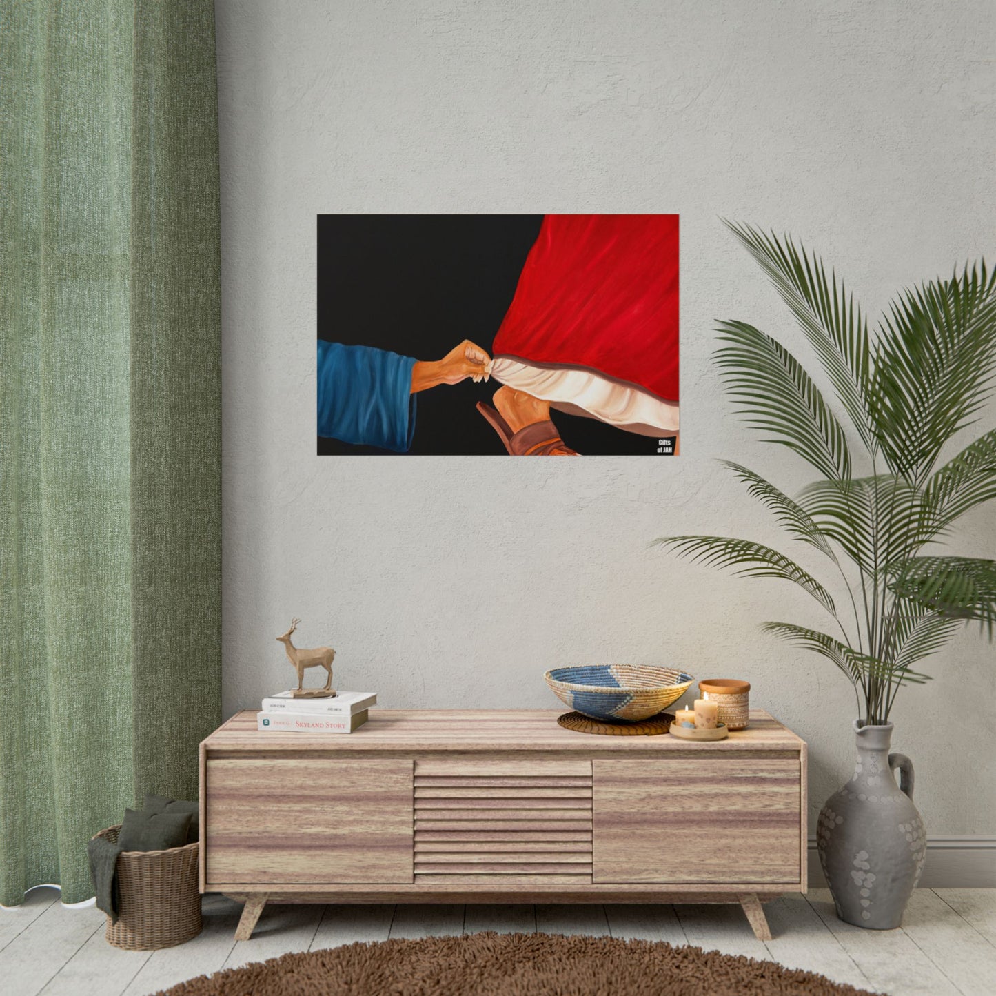 Faith's Silent Surrender Rolled Semi-Glossy Art Print