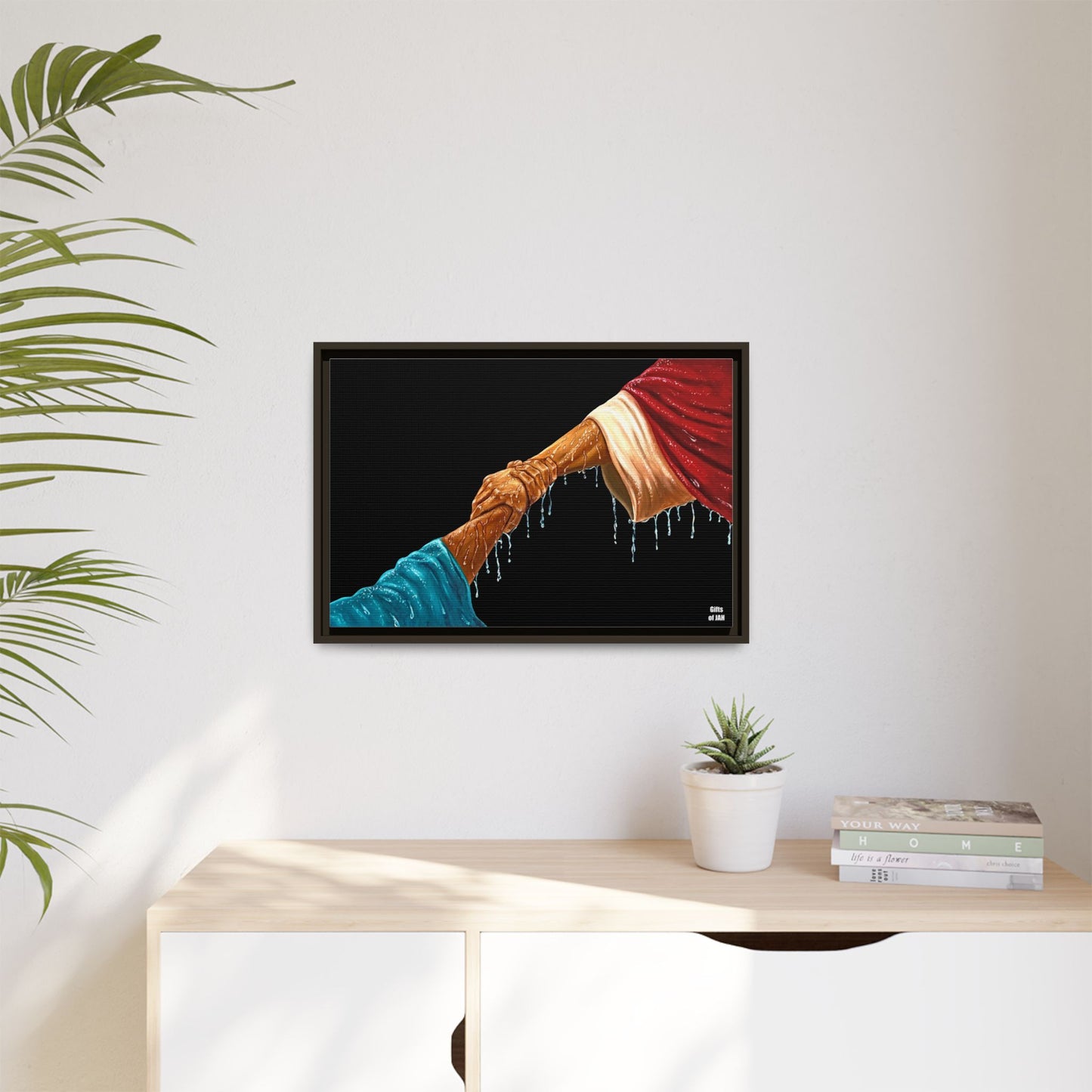 Keep Your Eyes on Him Matte Canvas Framed Art