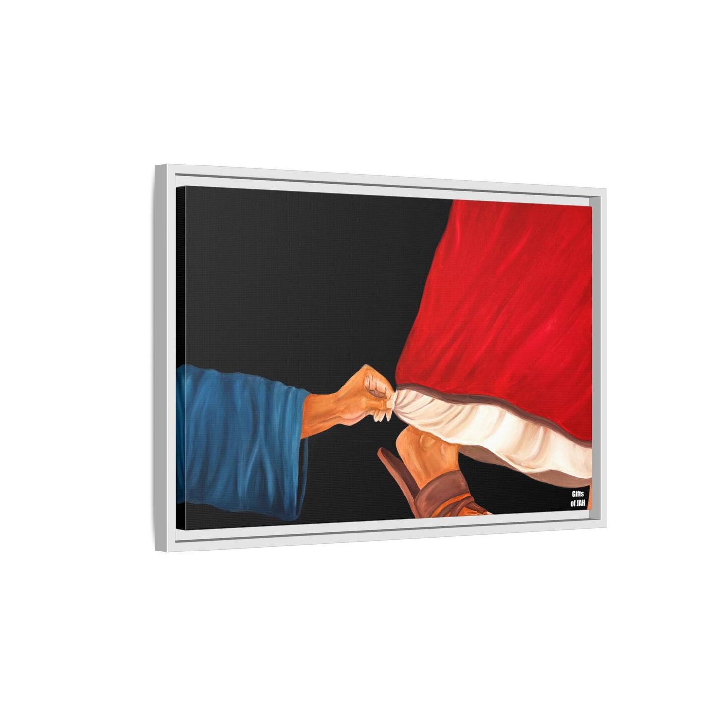 Faith's Silent Surrender Matte Canvas Framed Art