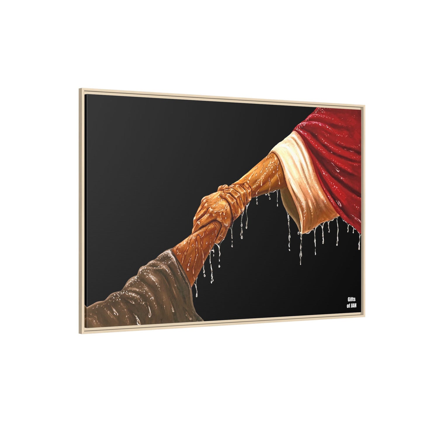Keep Your Eyes on Him (Brown) Matte Canvas Framed Art