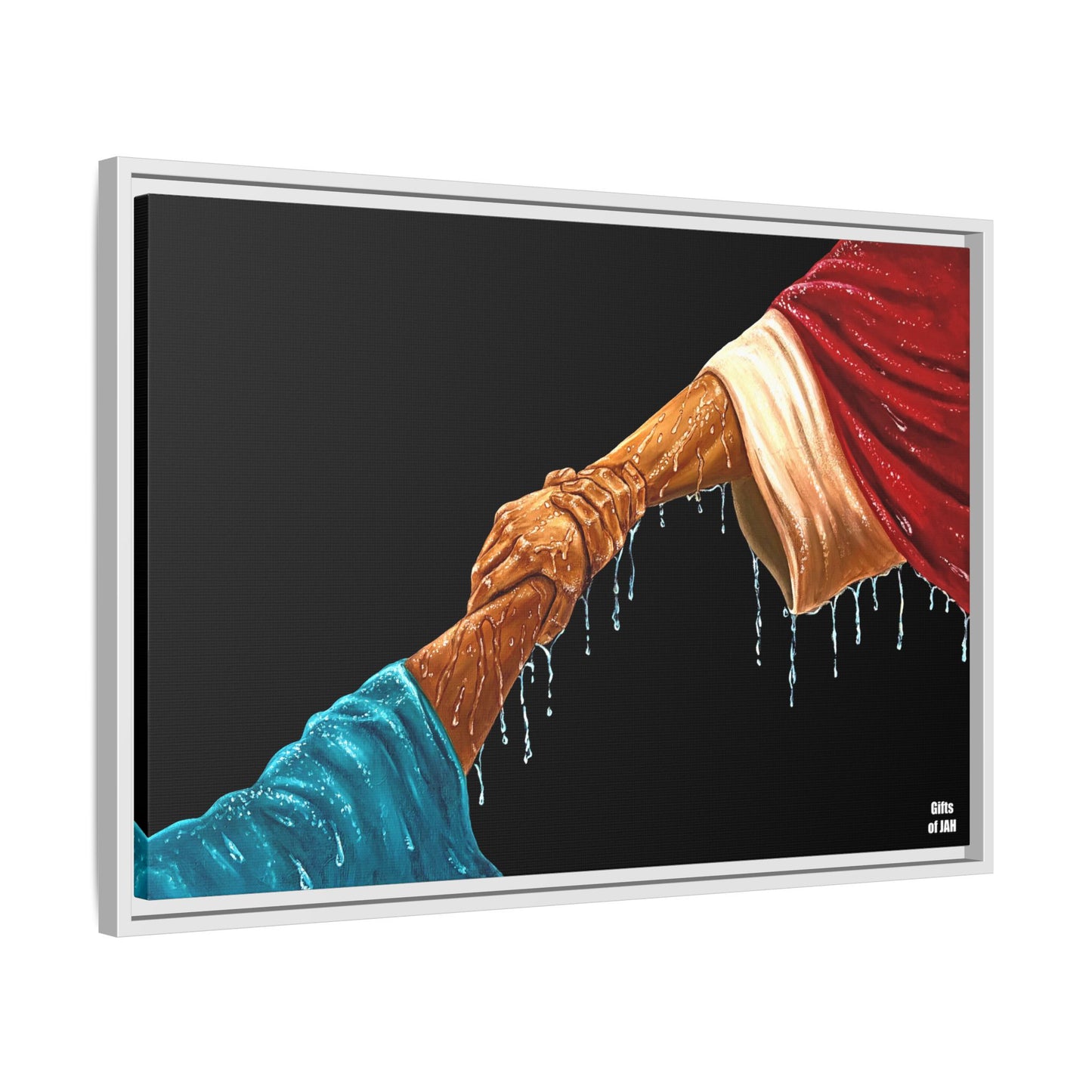 Keep Your Eyes on Him Matte Canvas Framed Art