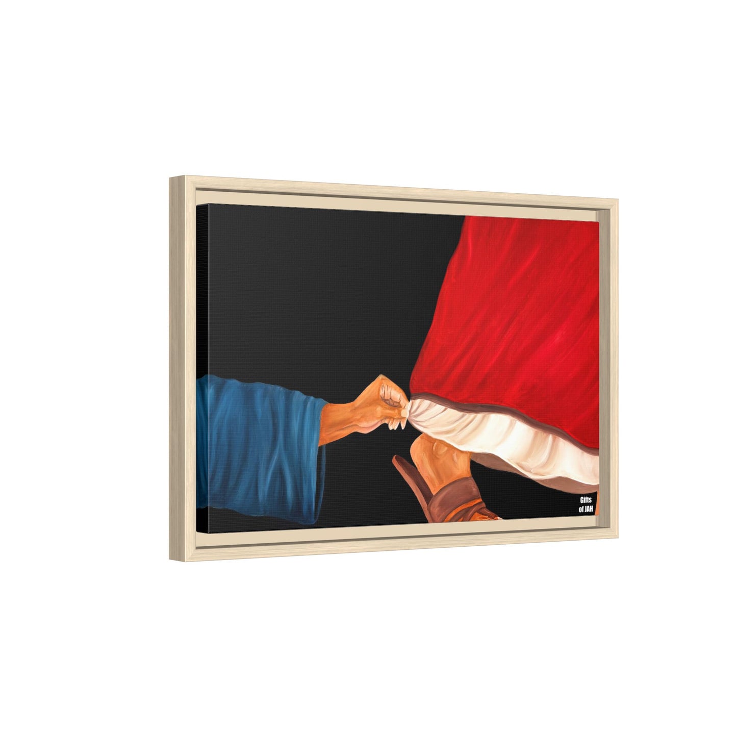 Faith's Silent Surrender Matte Canvas Framed Art