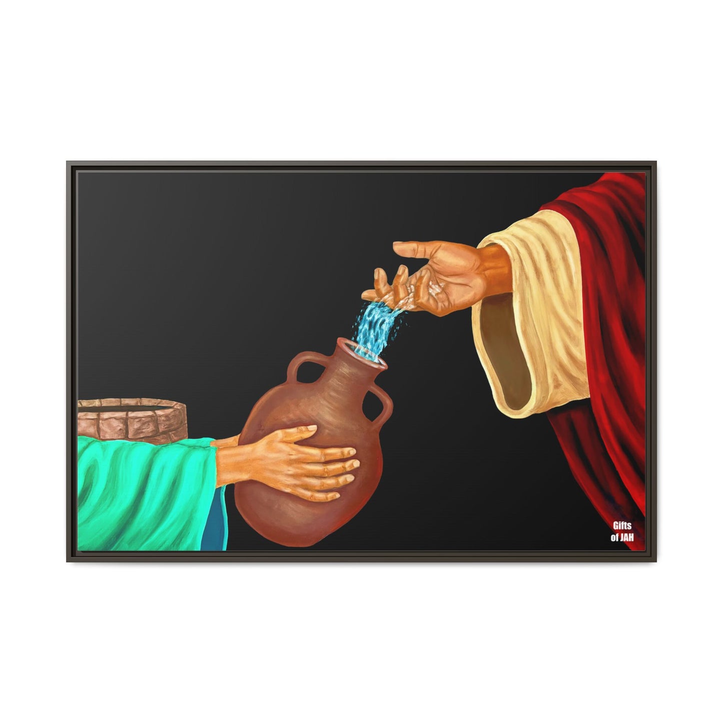 Living Water Matte Canvas Framed Art