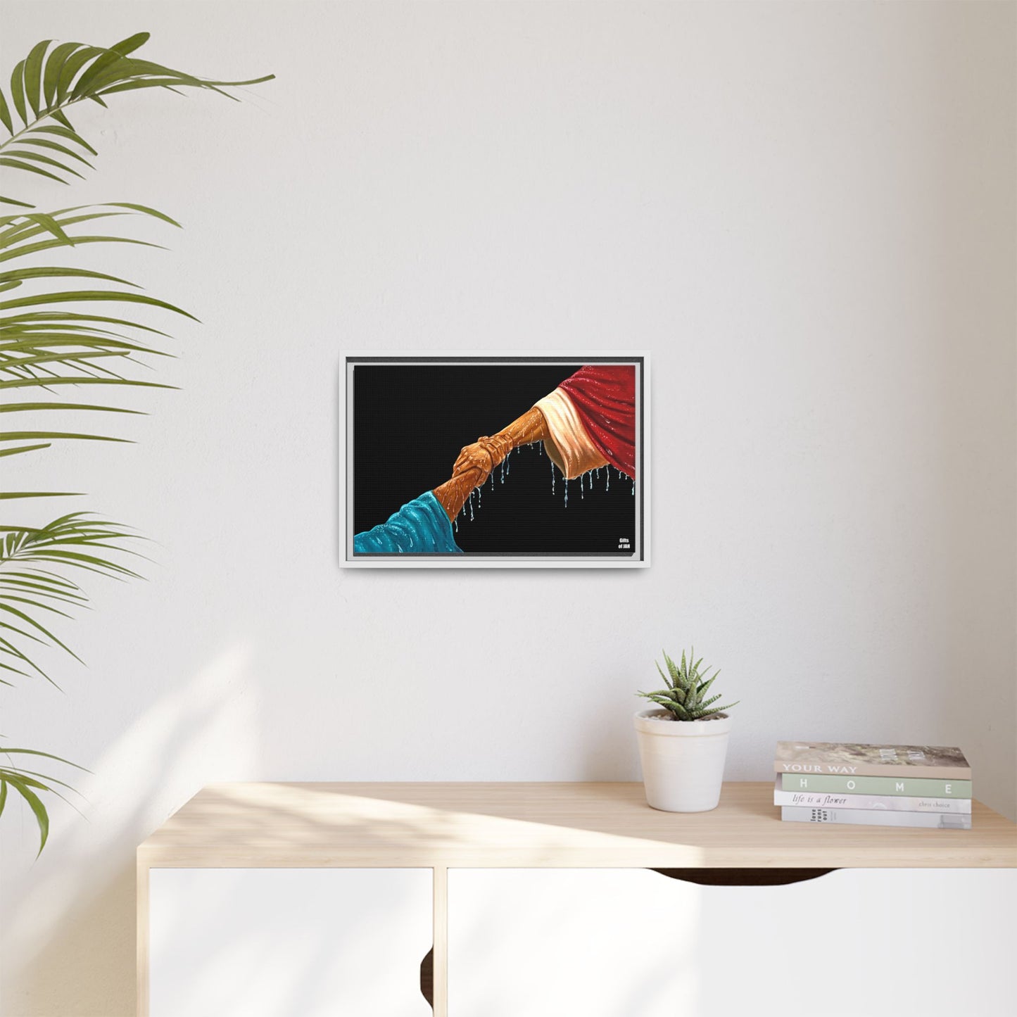 Keep Your Eyes on Him Matte Canvas Framed Art