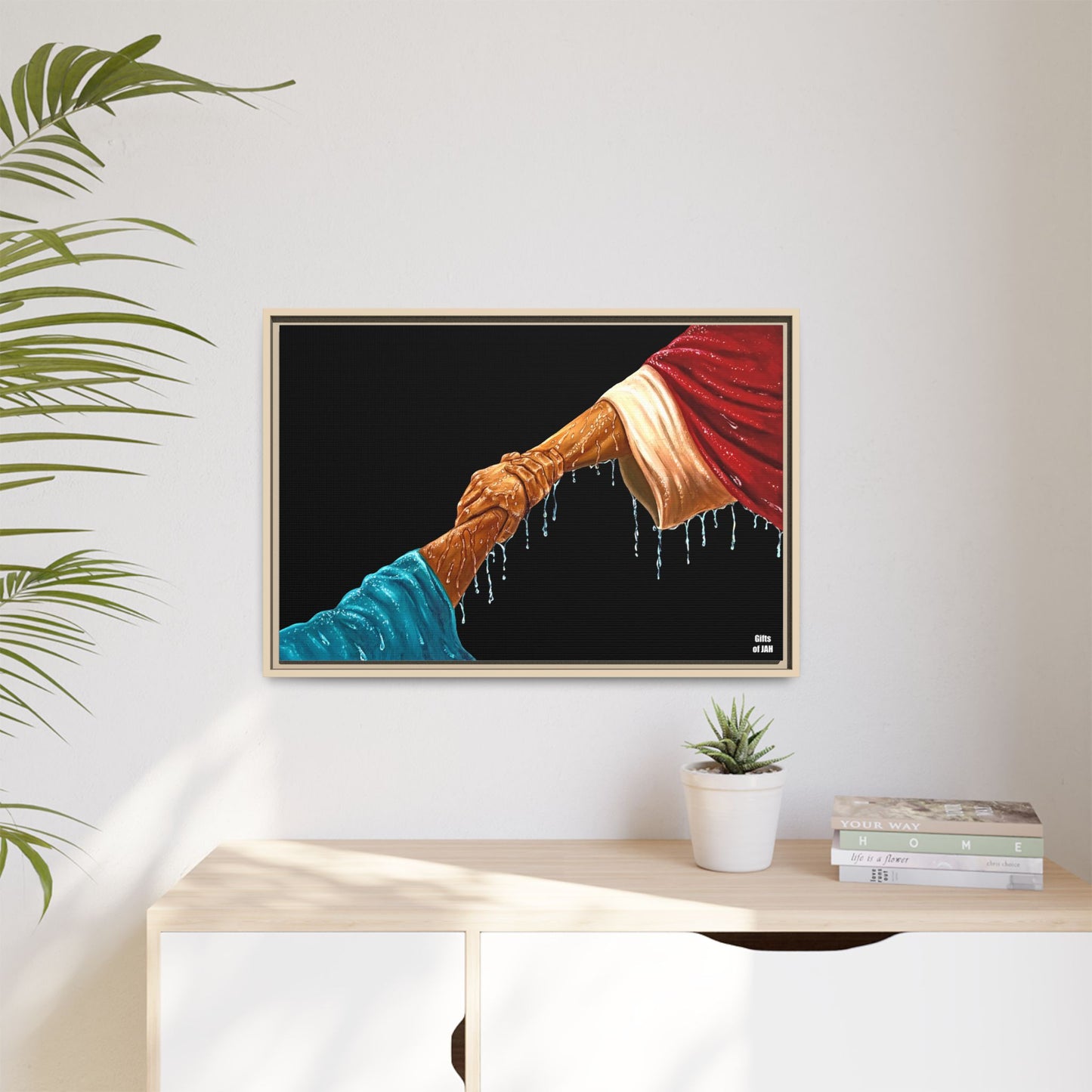 Keep Your Eyes on Him Matte Canvas Framed Art