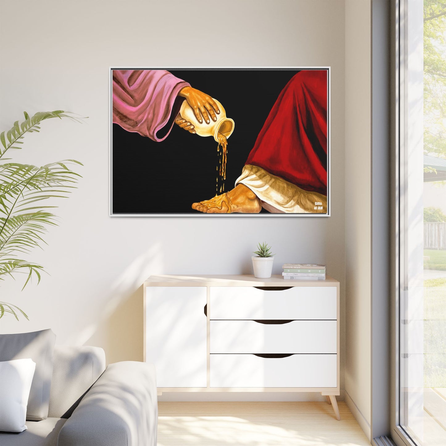 The Alabaster Jar Matte Canvas Framed Art