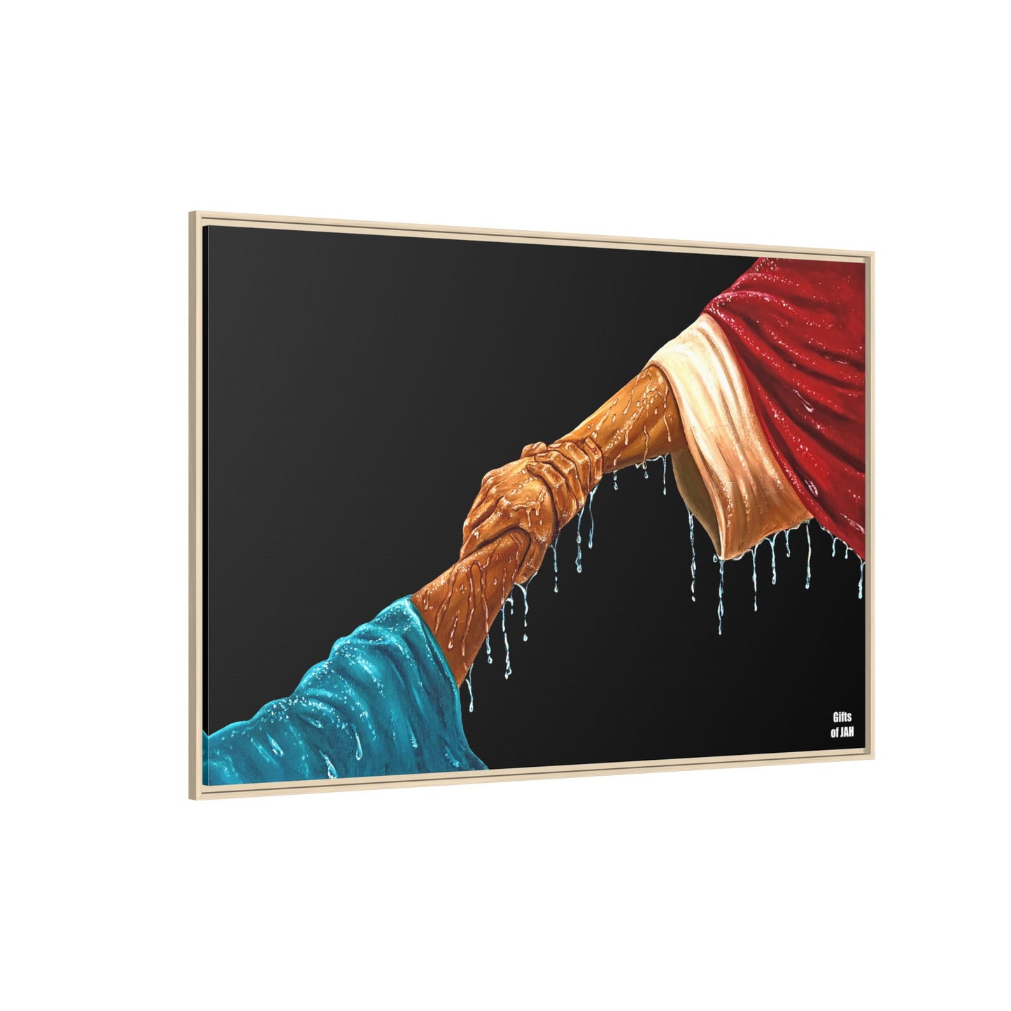 Keep Your Eyes on Him Matte Canvas Framed Art