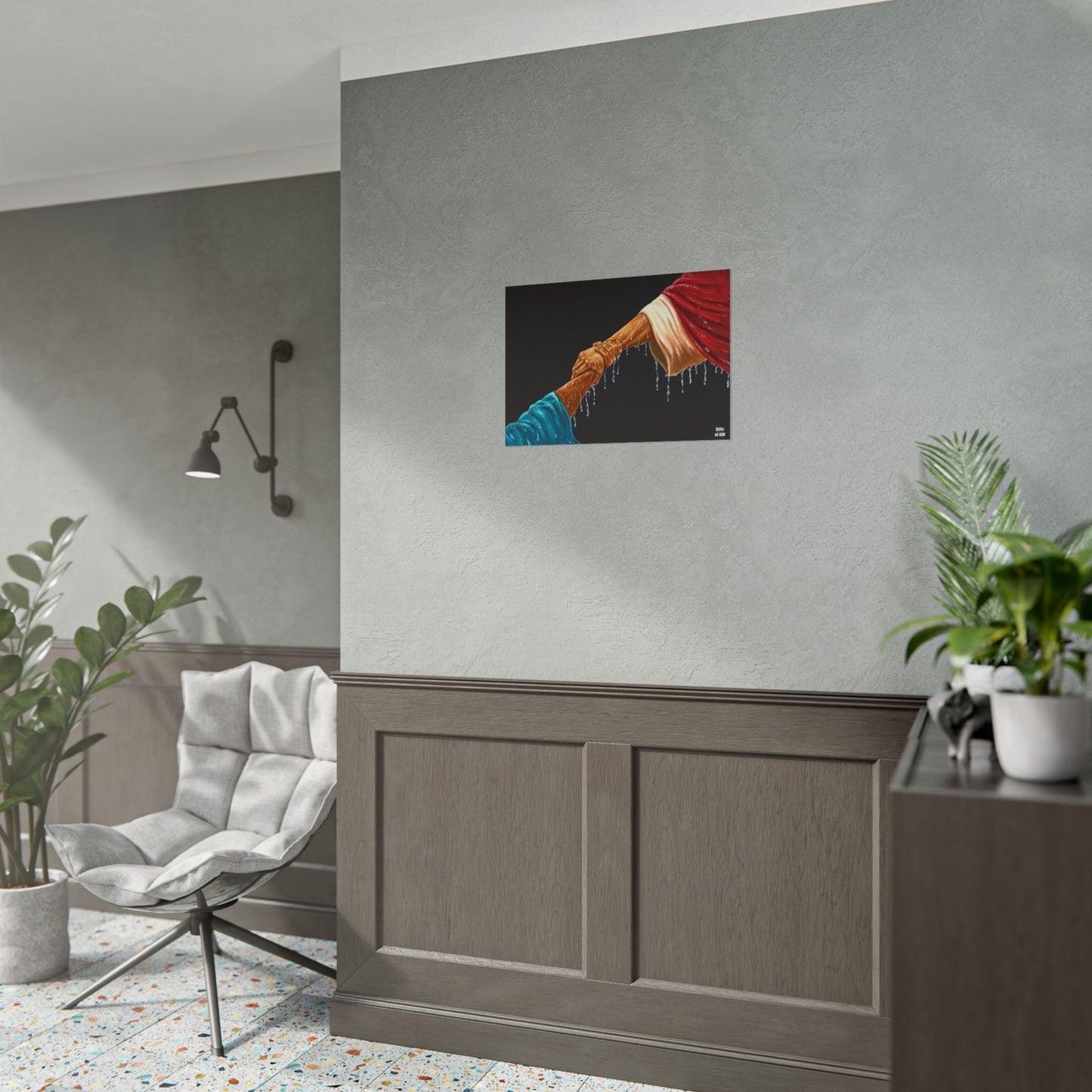 Keep Your Eyes On Him Rolled Semi-Glossy Art Print