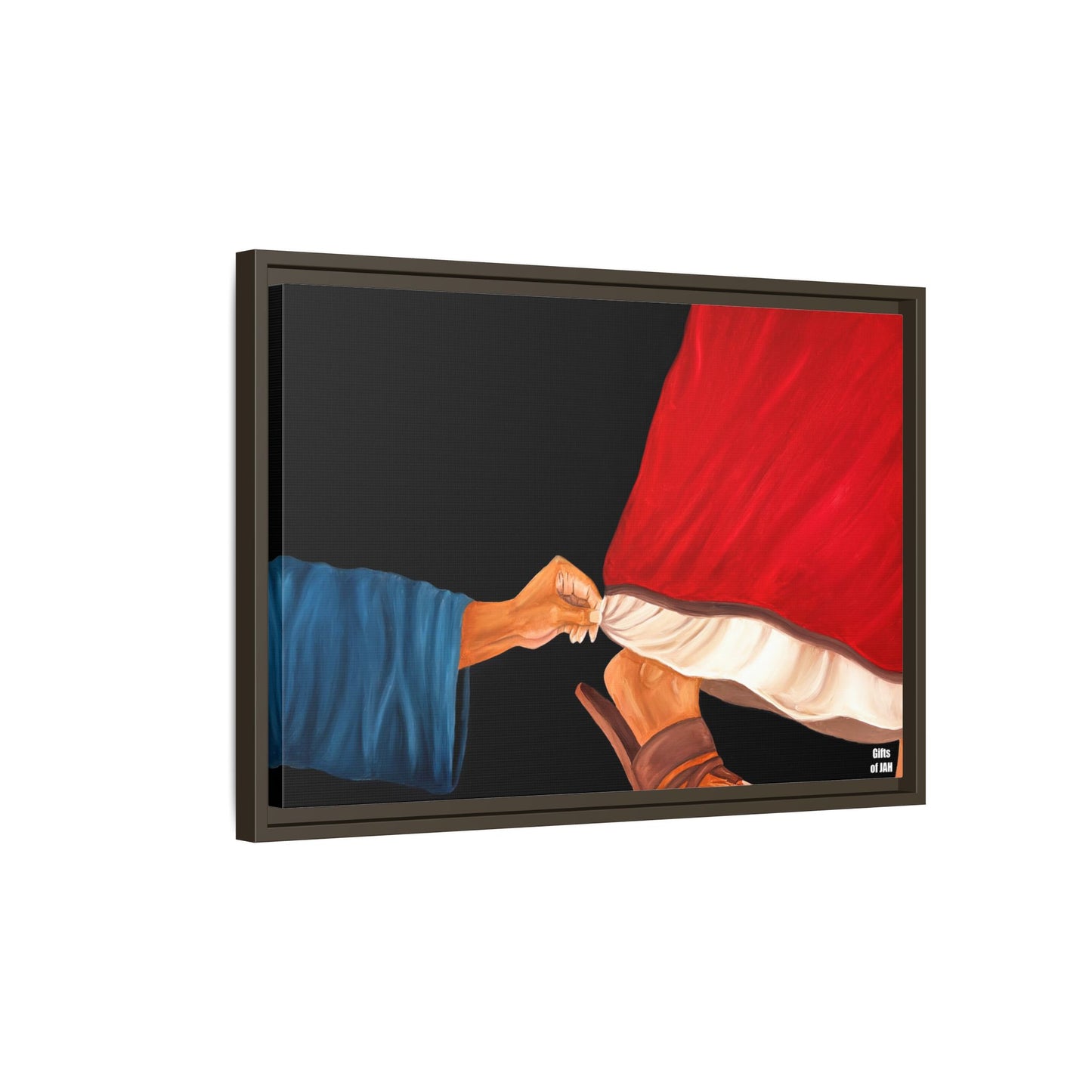 Faith's Silent Surrender Matte Canvas Framed Art