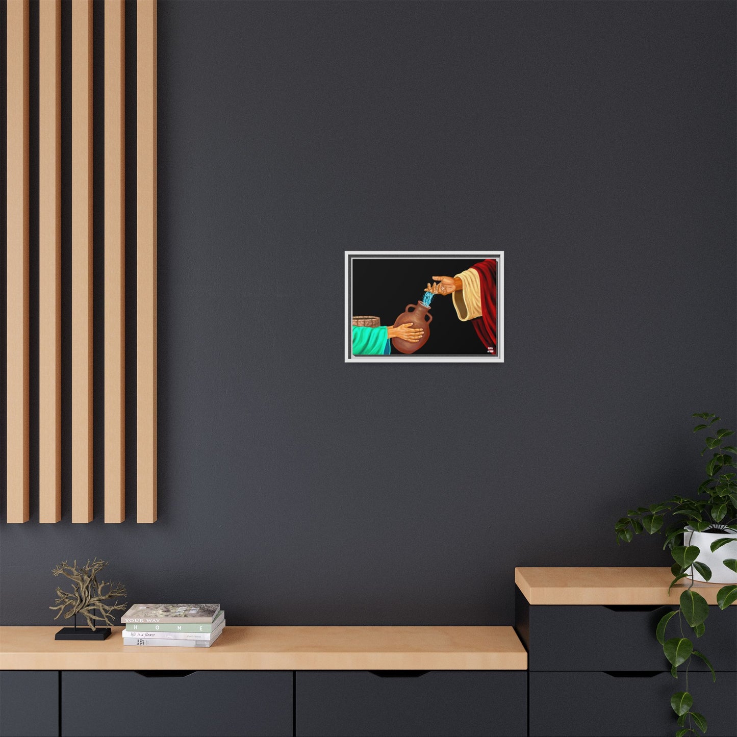 Living Water Matte Canvas Framed Art