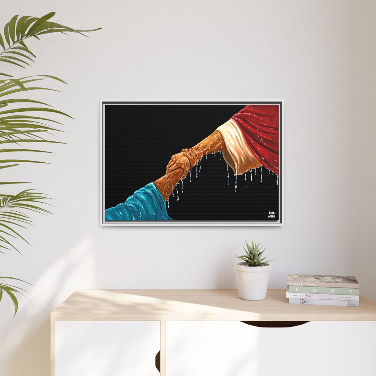 Keep Your Eyes on Him Matte Canvas Framed Art