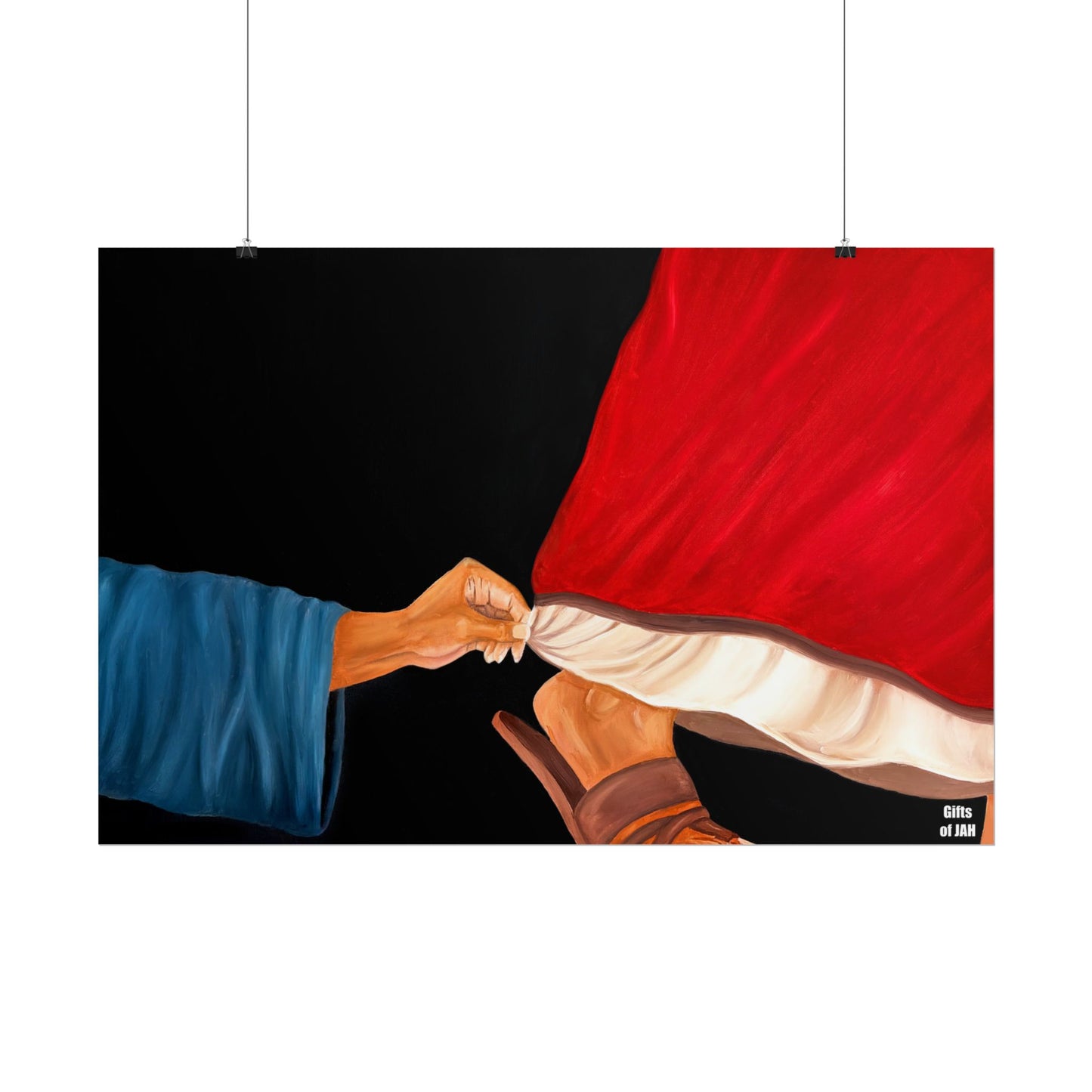 Faith's Silent Surrender Rolled Semi-Glossy Art Print