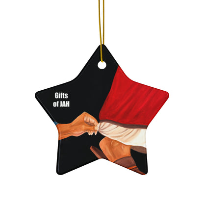 Just a Touch - Ceramic Ornament, 4 Shapes