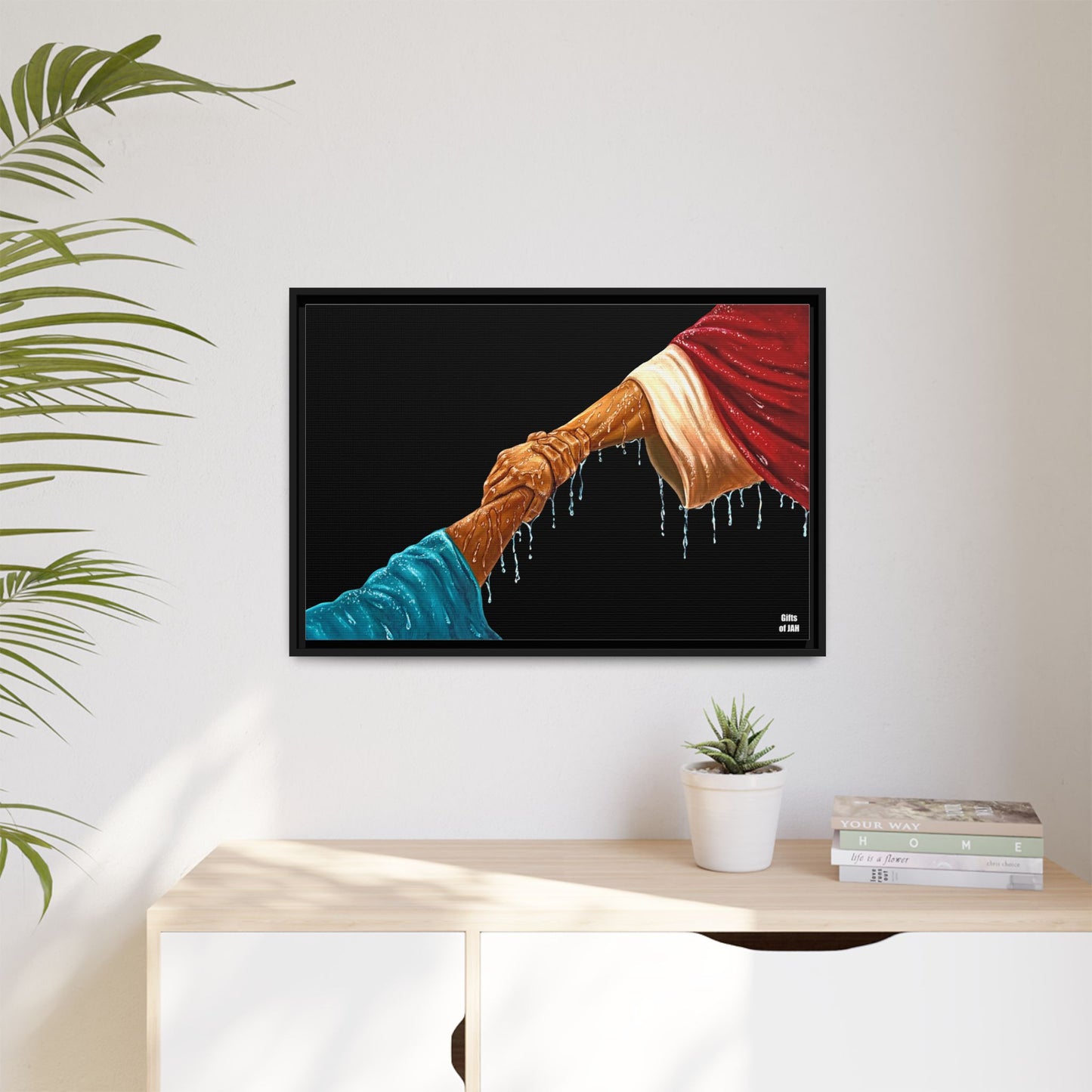 Keep Your Eyes on Him Matte Canvas Framed Art