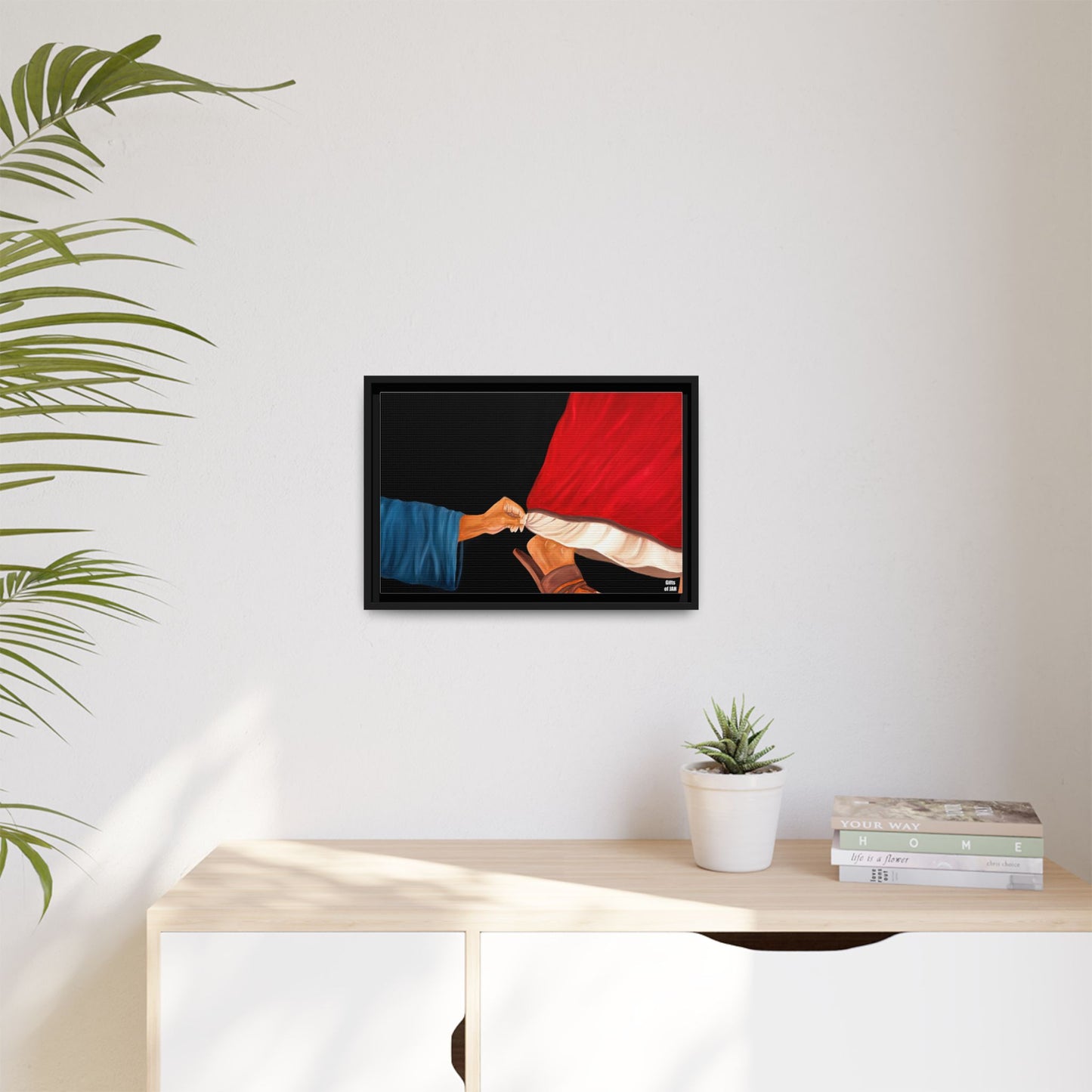 Faith's Silent Surrender Matte Canvas Framed Art