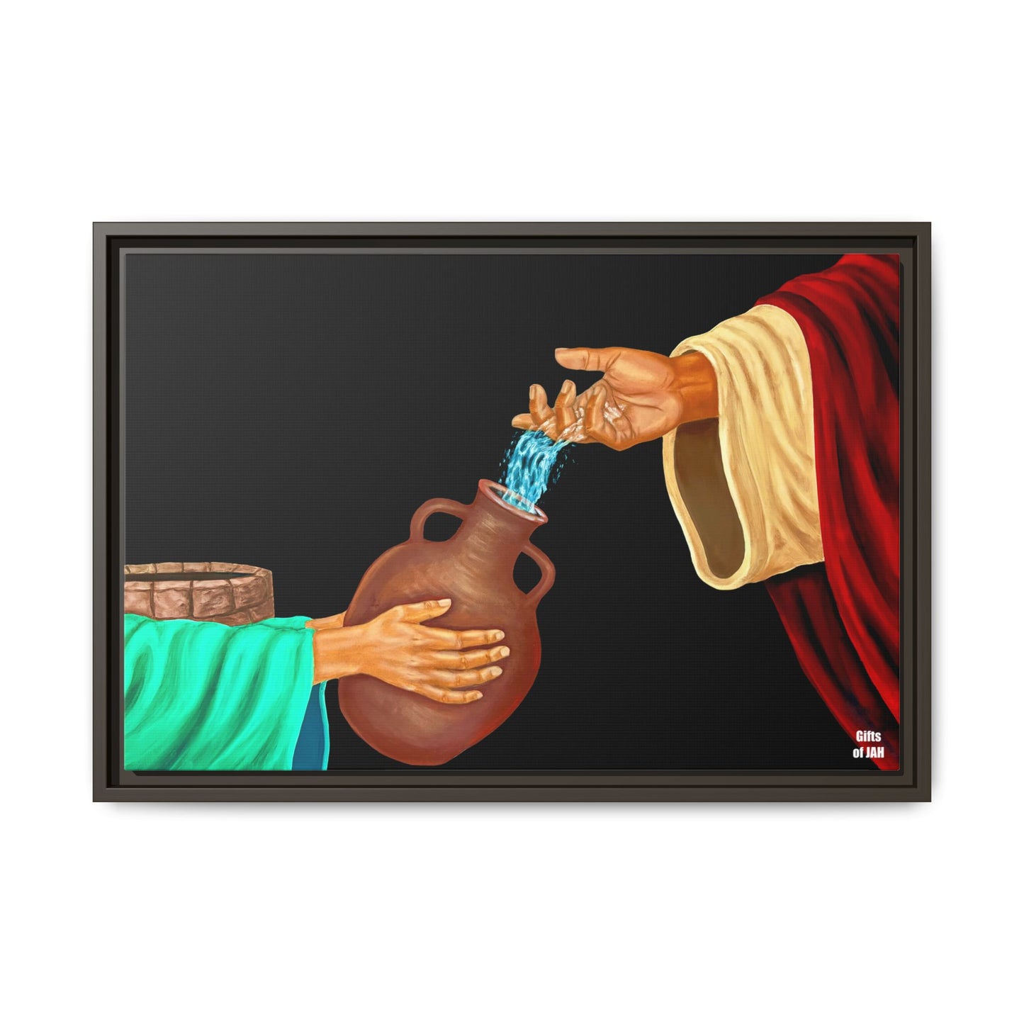 Living Water Matte Canvas Framed Art