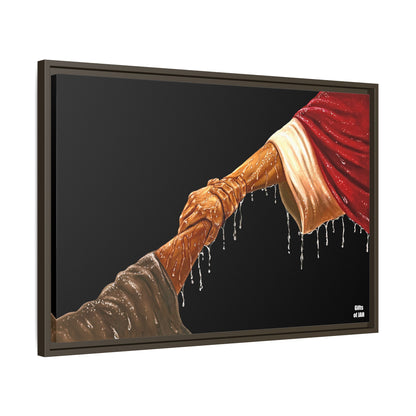 Keep Your Eyes on Him (Brown) Framed Canvas