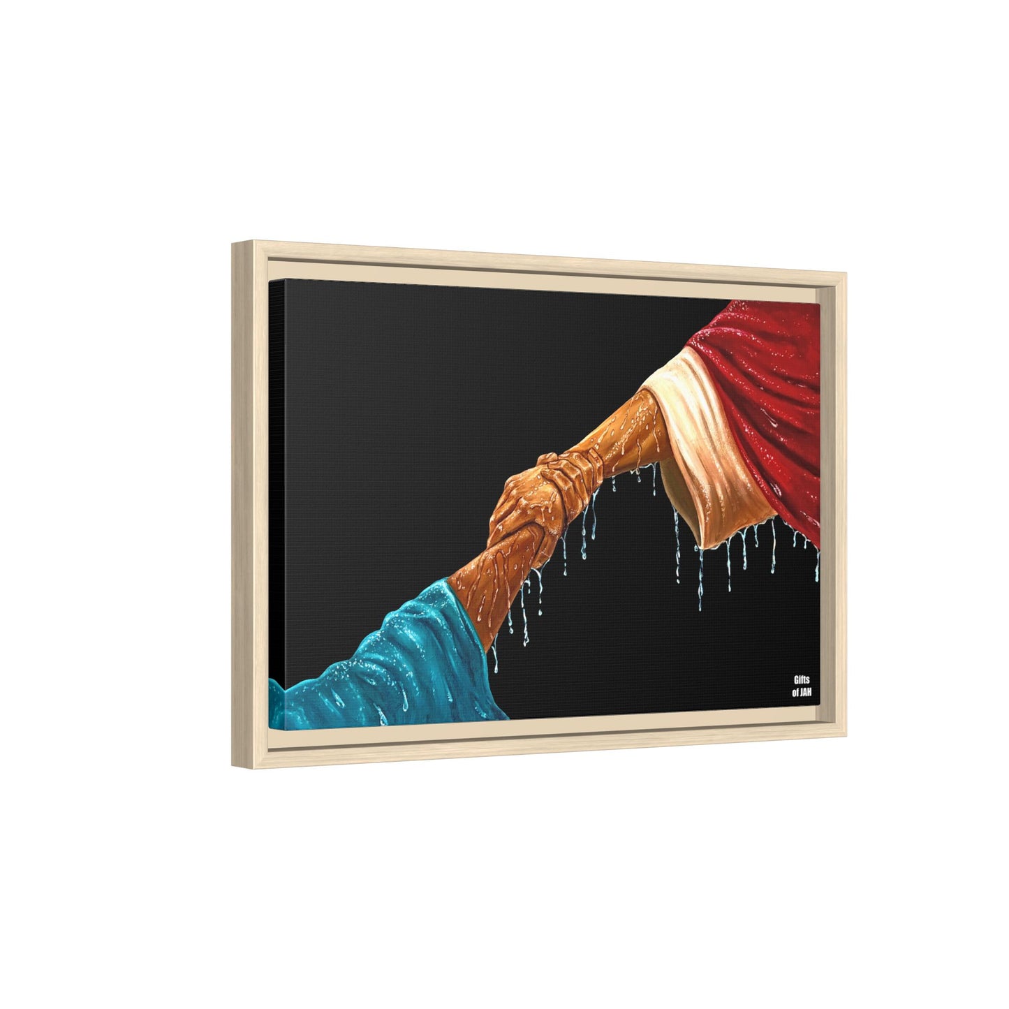 Keep Your Eyes on Him Matte Canvas Framed Art