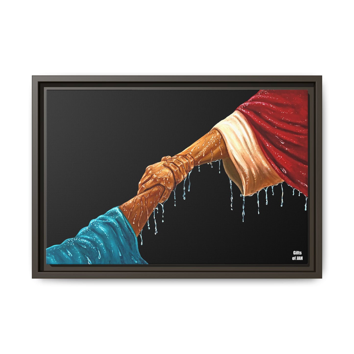 Keep Your Eyes on Him Matte Canvas Framed Art