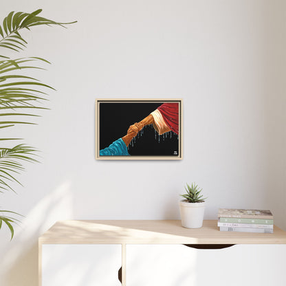 Keep Your Eyes on Him Framed Canvas