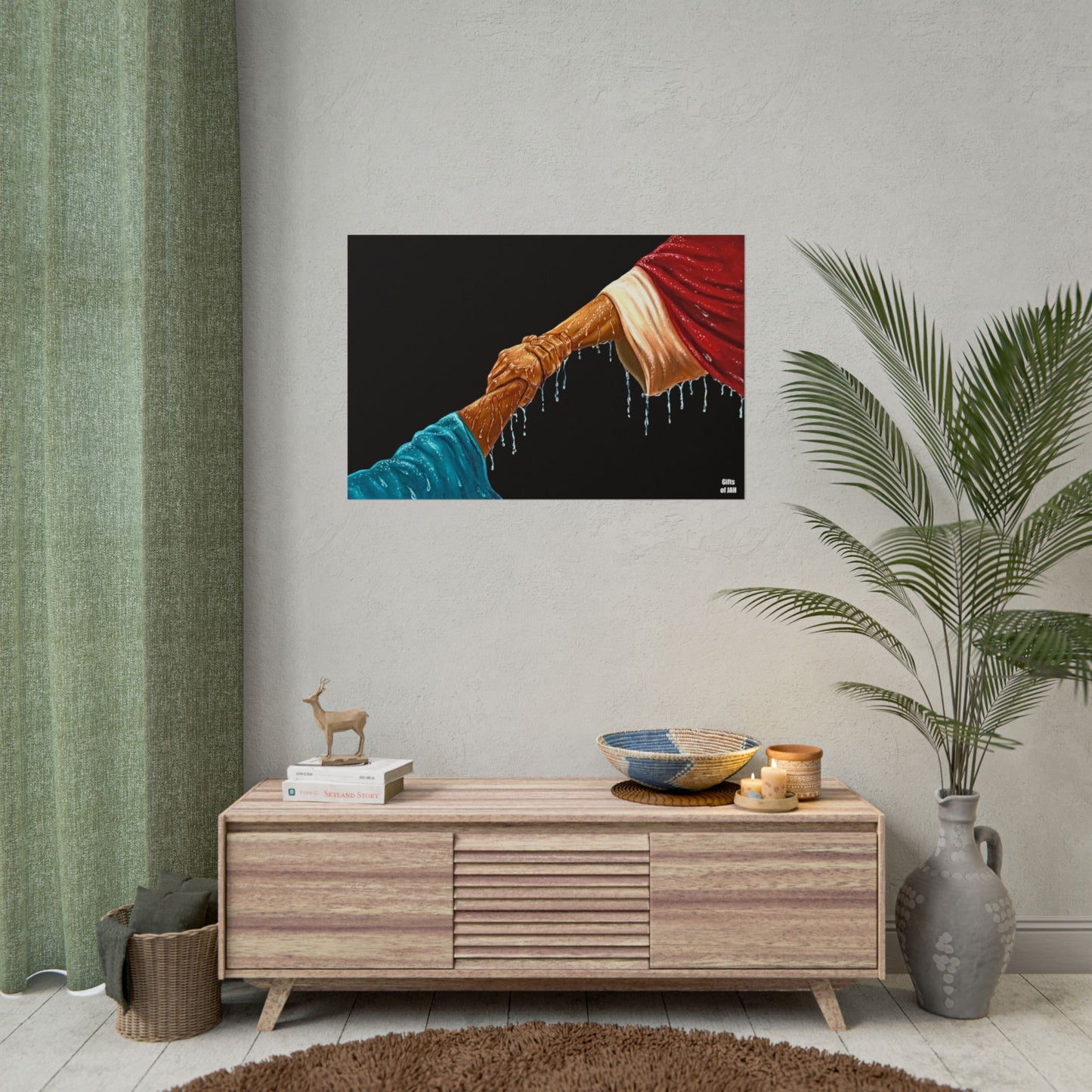 Keep Your Eyes On Him Rolled Semi-Glossy Art Print