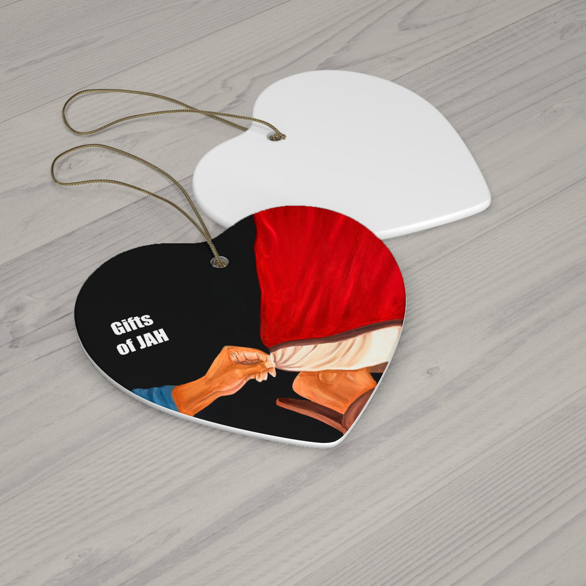 Just a Touch - Ceramic Ornament, 4 Shapes