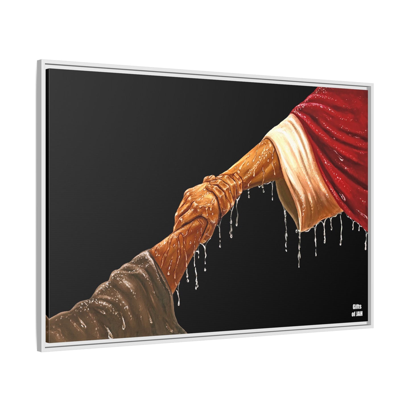 Keep Your Eyes on Him (Brown) Matte Canvas Framed Art