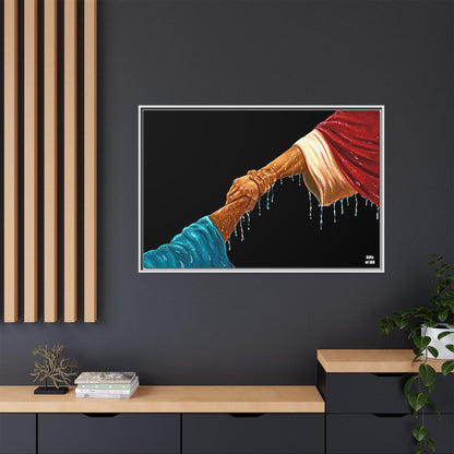 Keep Your Eyes on Him Framed Canvas