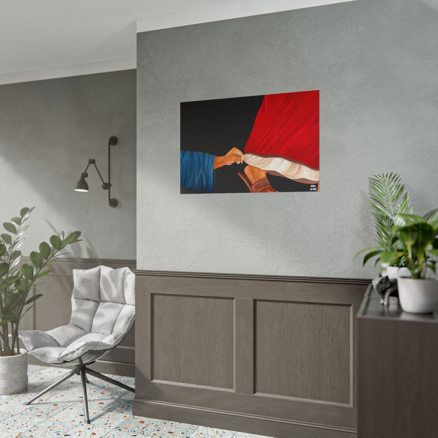 Faith's Silent Surrender Rolled Semi-Glossy Art Print