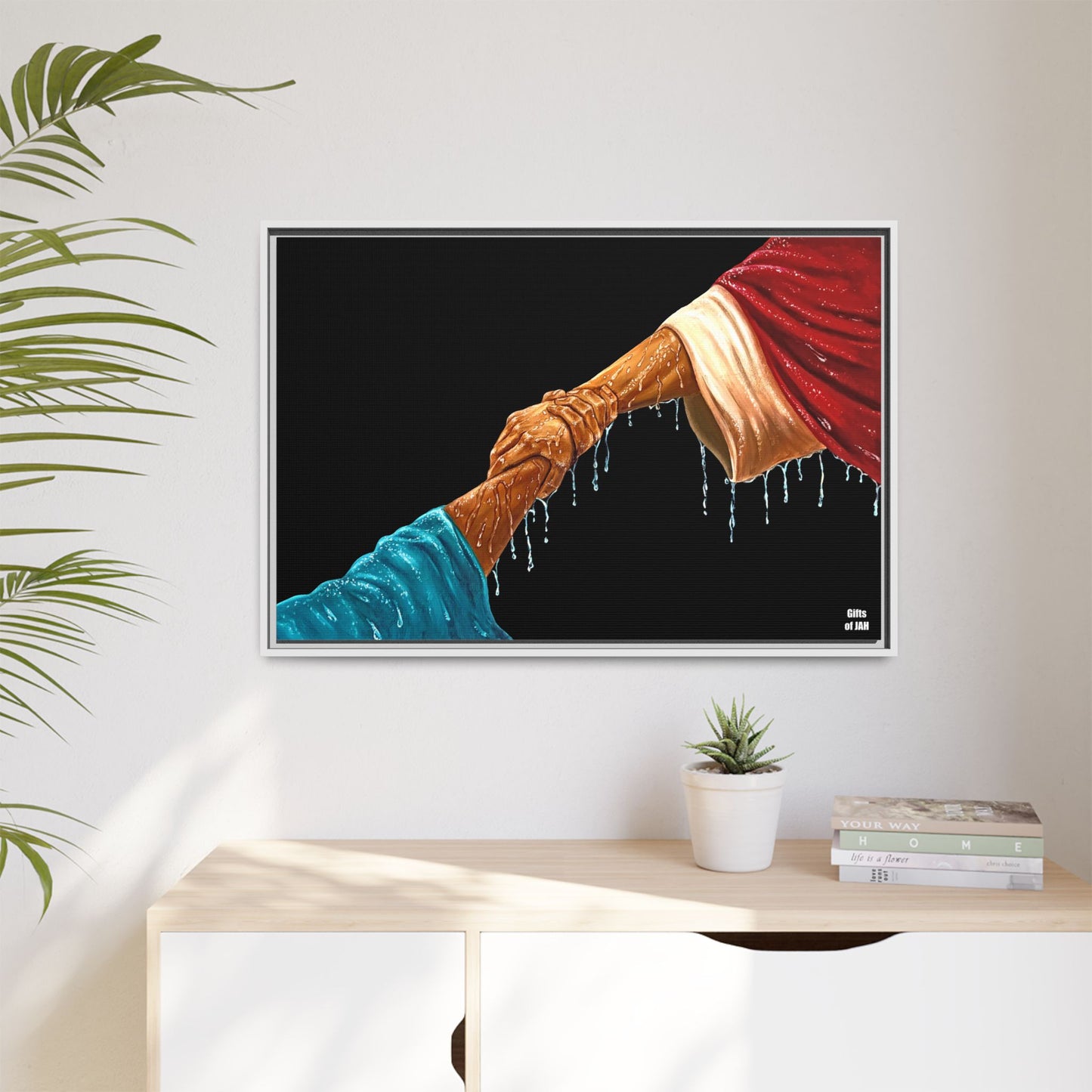 Keep Your Eyes on Him Matte Canvas Framed Art