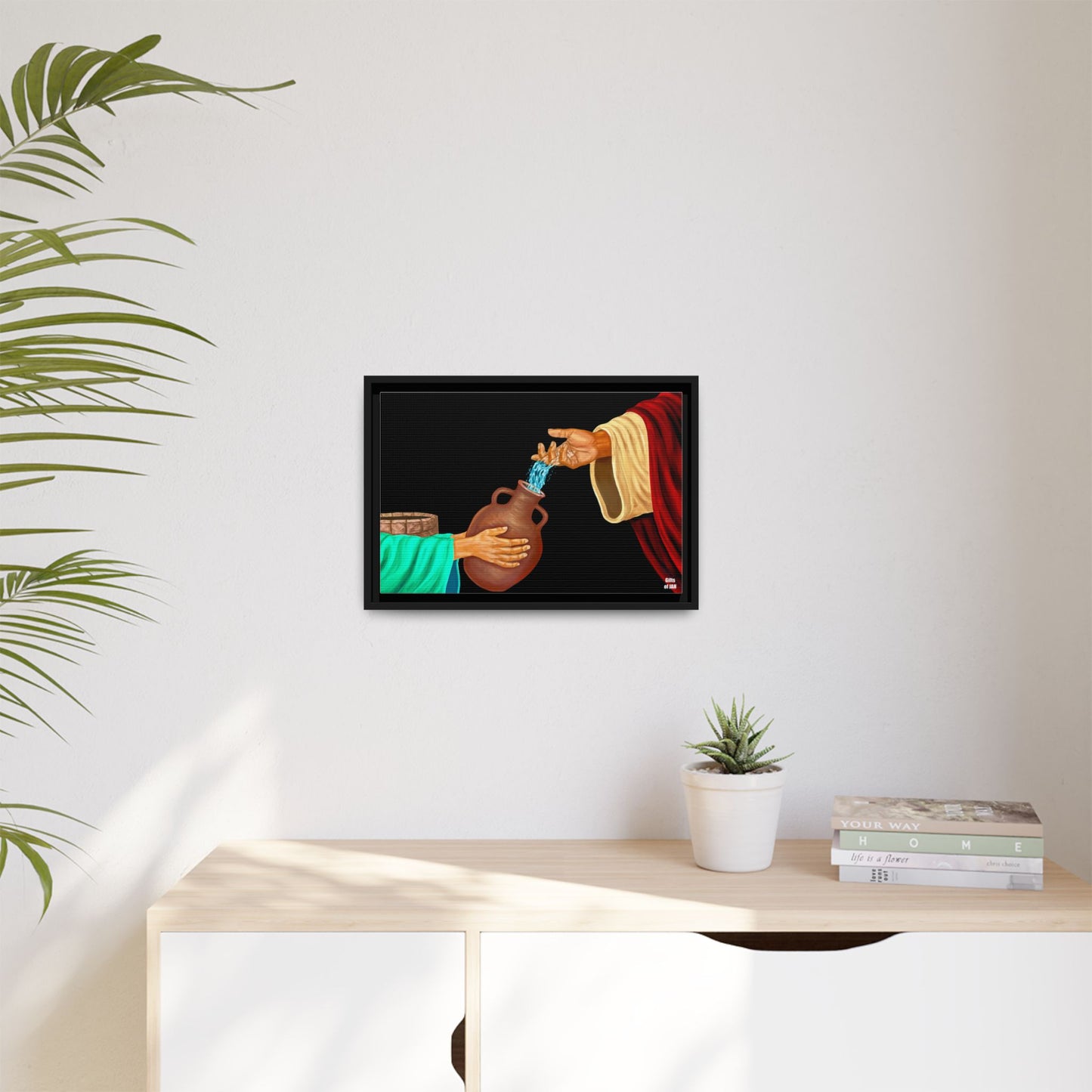 Living Water Matte Canvas Framed Art