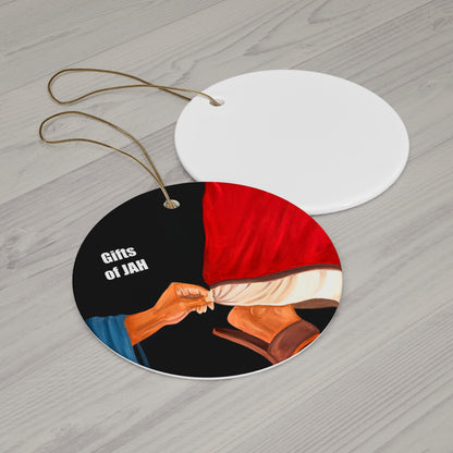 Just a Touch - Ceramic Ornament, 4 Shapes