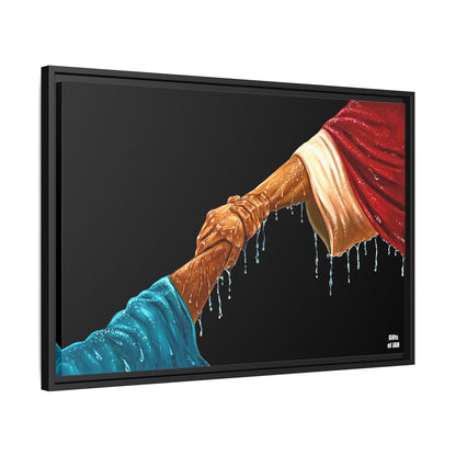 Keep Your Eyes on Him Framed Canvas