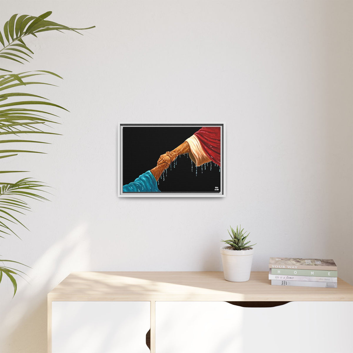 Keep Your Eyes on Him Framed Canvas