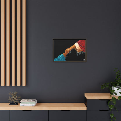 Keep Your Eyes on Him Framed Canvas