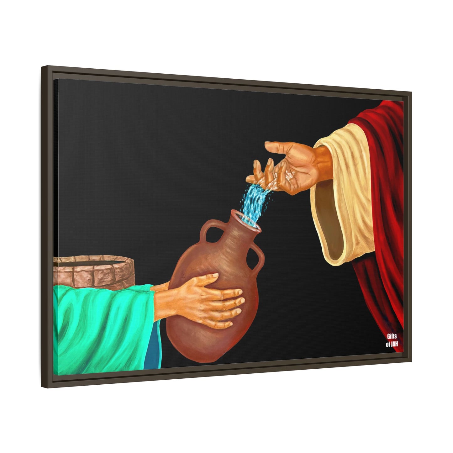 Living Water Matte Canvas Framed Art