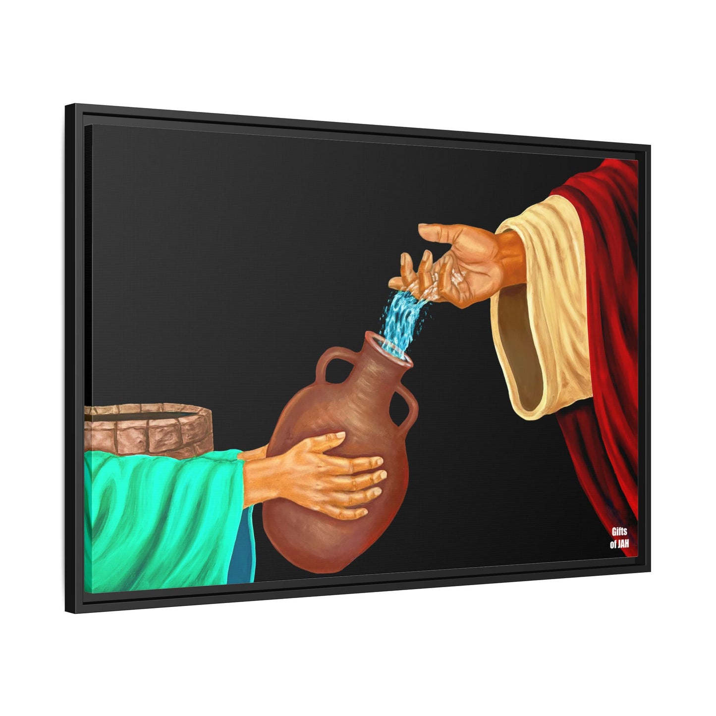 Living Water Matte Canvas Framed Art